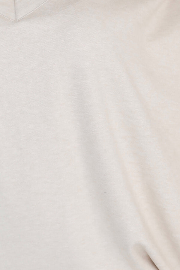 Rochie damă, bej, tricotată, lejeră, decolteu, tip batwing